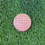 National Baseball Hall of Fame Script Leather Coaster
