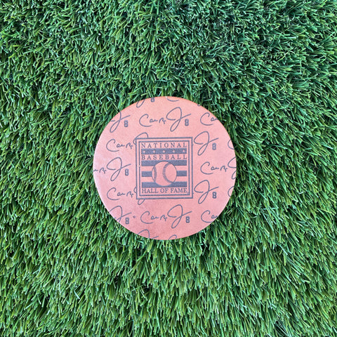 Cal Ripken Jr. National Baseball Hall of Fame Leather Coaster
