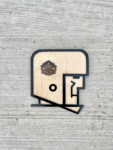 Pro Football Hall of Fame 1963 Throwback Helmet Wall Sign