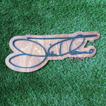 Jim Thome Signature Wall Wood Sign : 2 Color Options